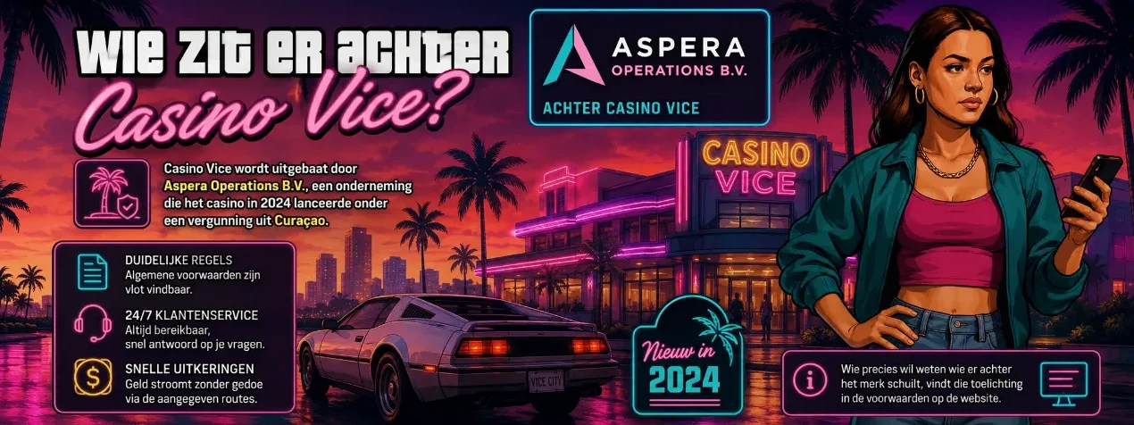 Operator Aspera Operations B.V. achter Casino Vice