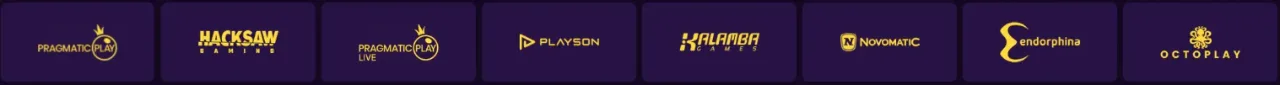Raster met slots en logos van providers zoals Pragmatic Play en NetEnt bij Casino Vice